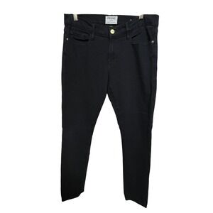 FRAME Denim Le Garcon Slim Boyfriend Jeans Noir Black Womens 27